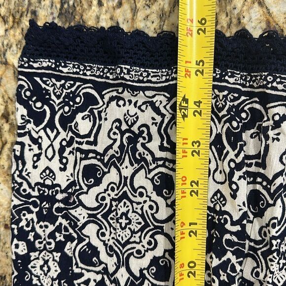 ANGIE Cold Shoulder 3/4 Sleeve Crochet Detailing Blouse Top Size L - Picture 7 of 7